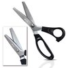 Better Office Products Prof Pinking Shears, 9in. Stainless Steel Pinking Shears, Zig Zag Cut Scissors, Serrated Blades 00606